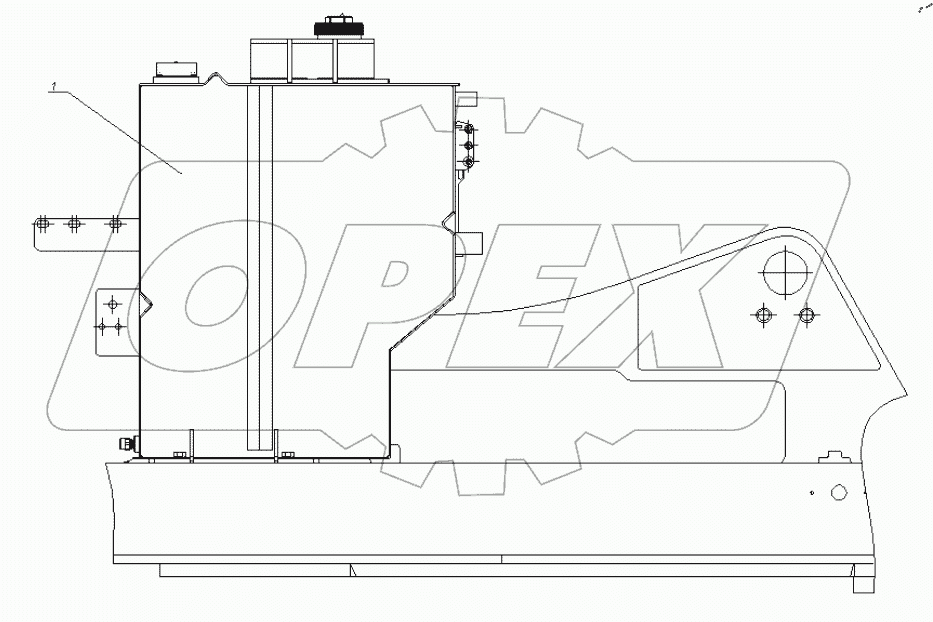  Установка бака топливного. 195-17-27.00.000