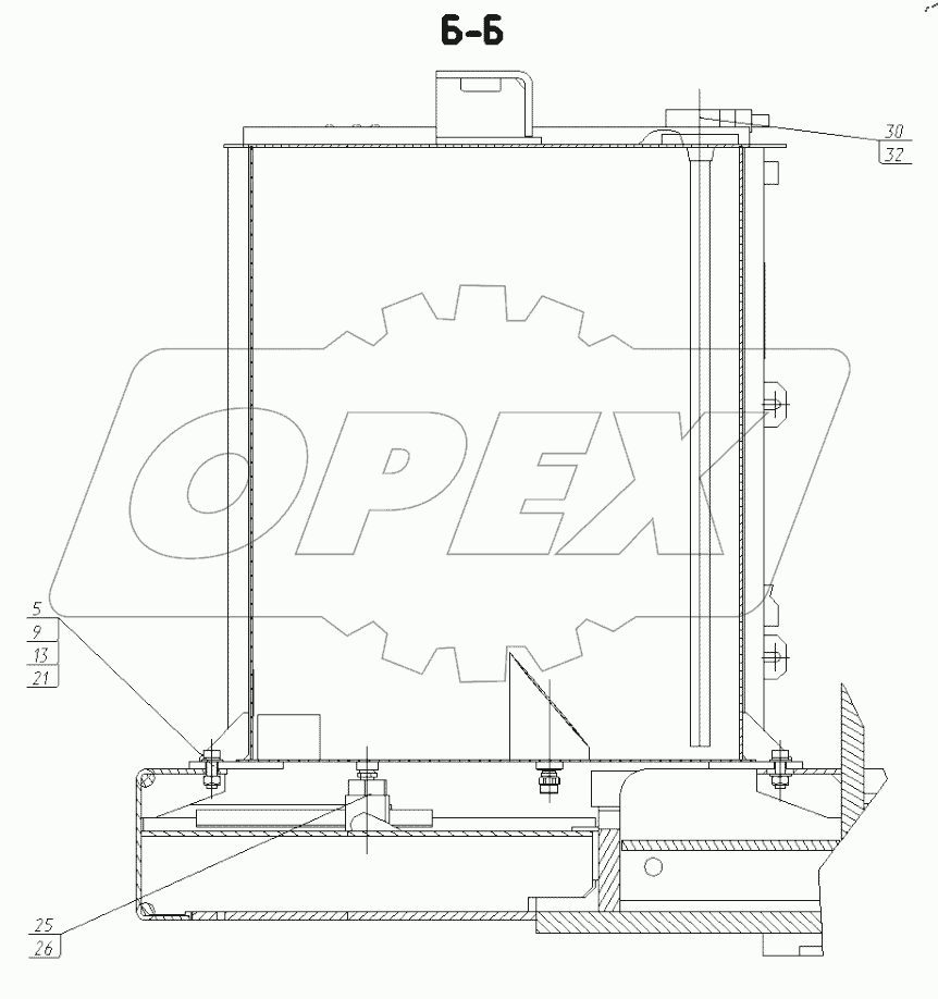  Установка бака топливного. 195-17-27.00.000