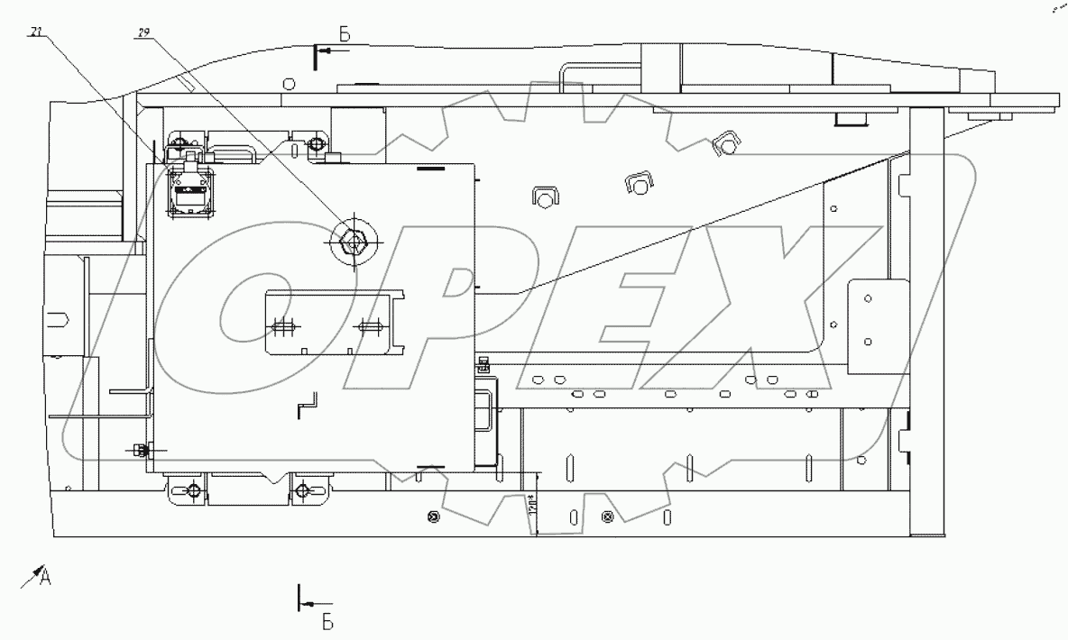  Установка бака топливного. 195-17-27.00.000