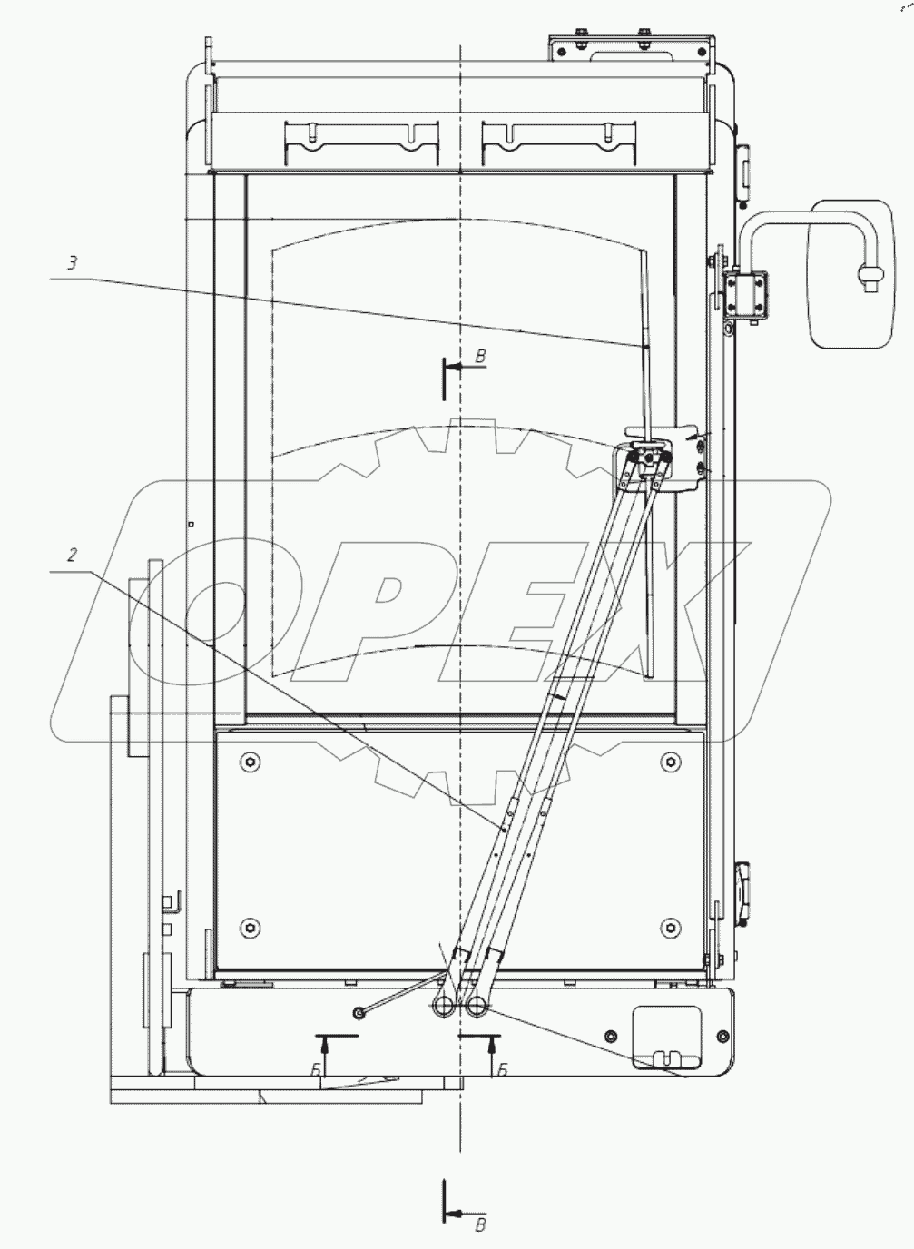  Установка стеклоочистителя. 272.21.00.00.000