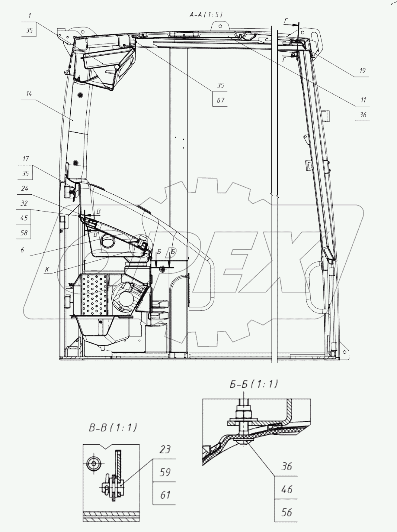  Установка интерьера. 405-00-23.60.000