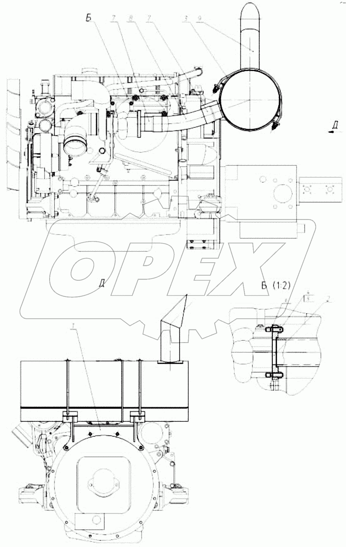  160-00-28.01.000-02 Установка глушителя