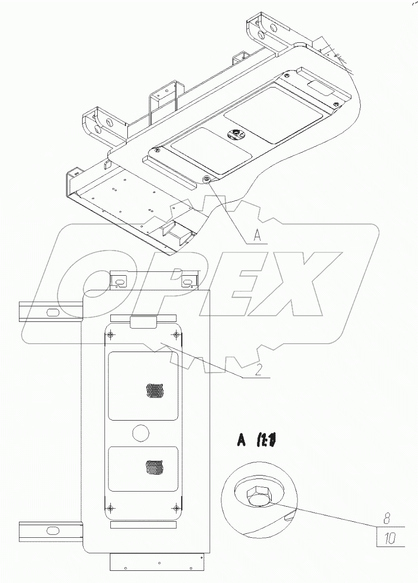  Установка защитны двигателя. 175-33-21.00.100