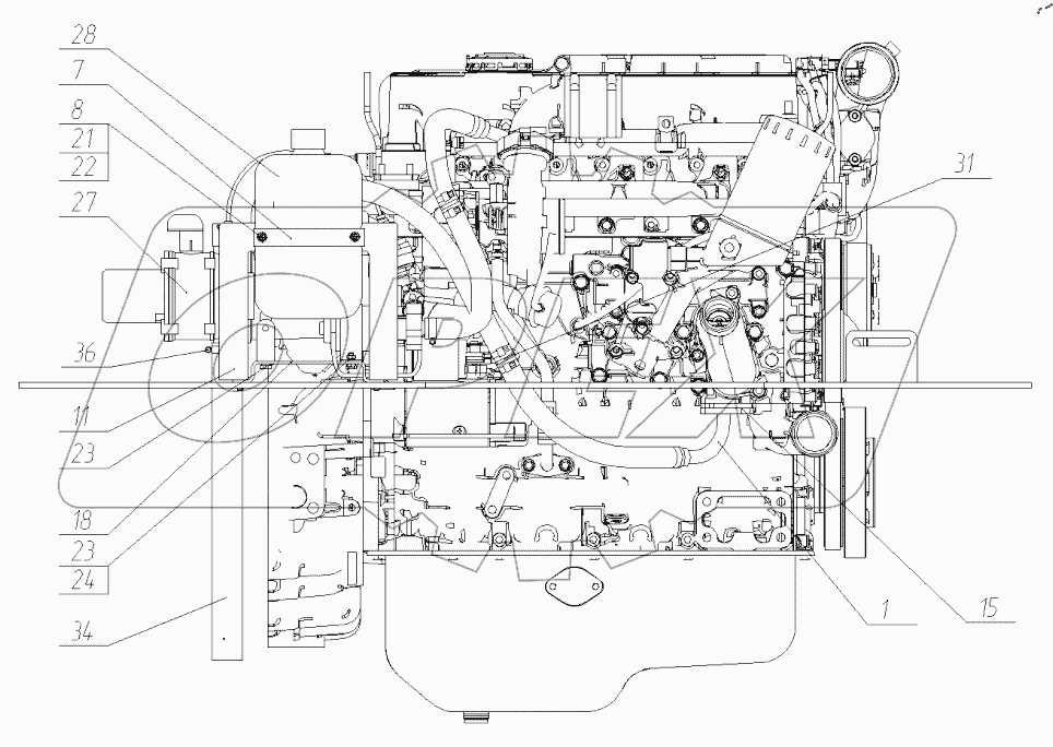  Установка предпускового подогревателя. 195-20-10.00.000