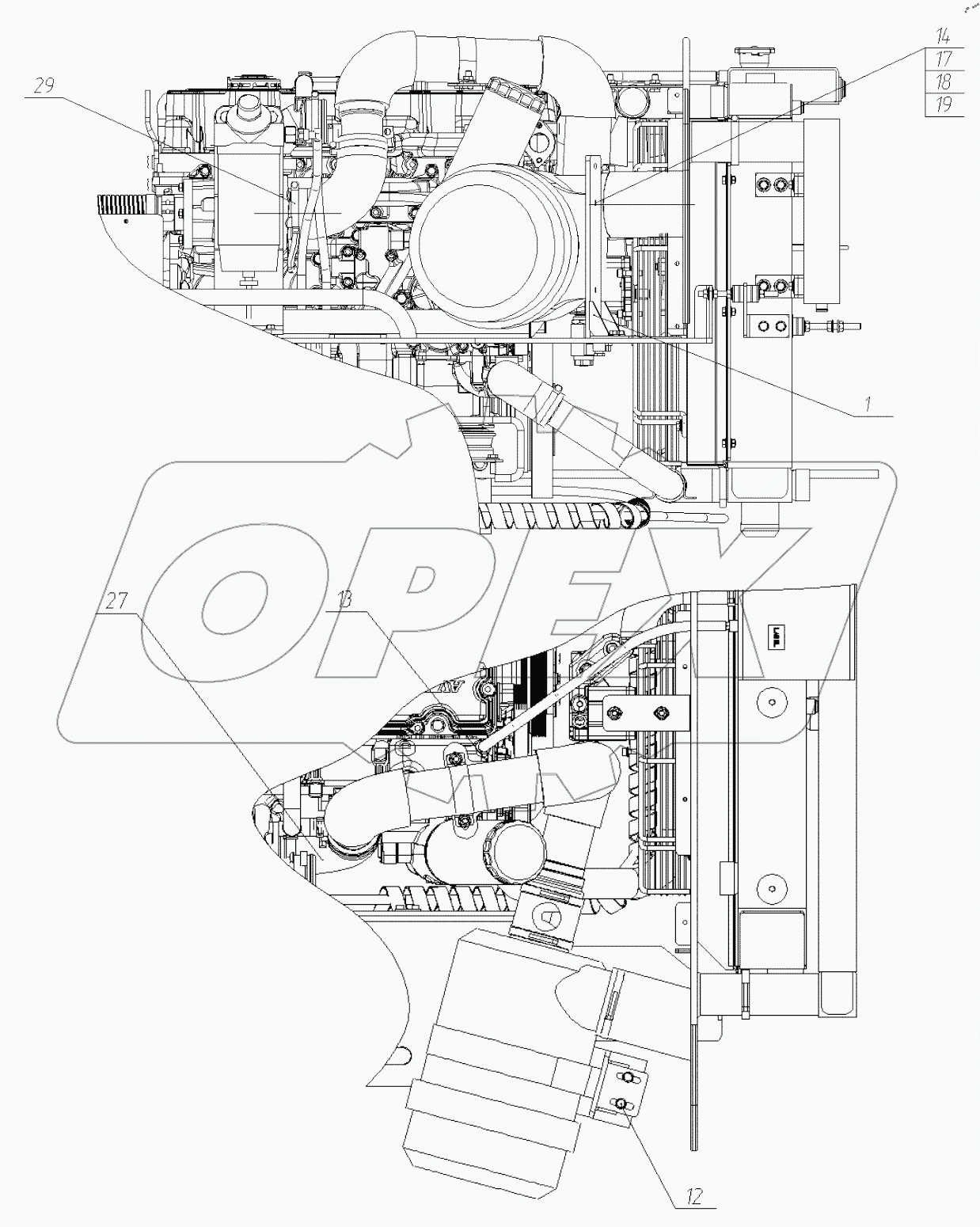  Установка воздухоочистителя. 175-20-28.04.000-37