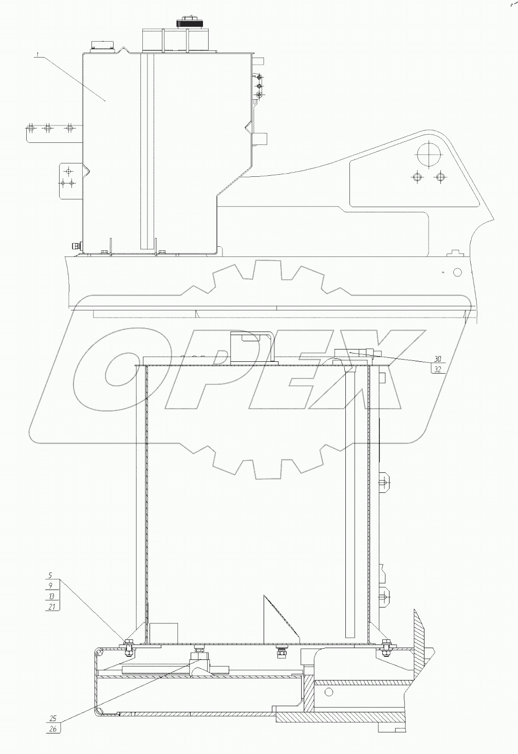  Установка бака топливного. 195-17-27.00.000