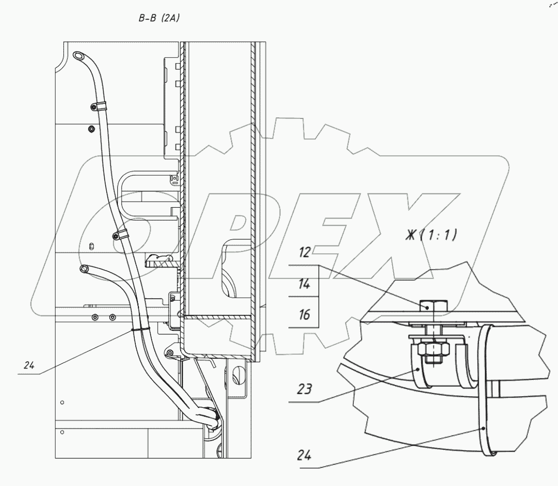  Подключение отопителя. 202.25.00.00.000