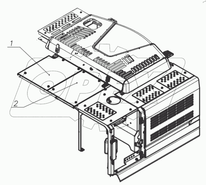  Установка стационарного настила. 220-70-41.03.100