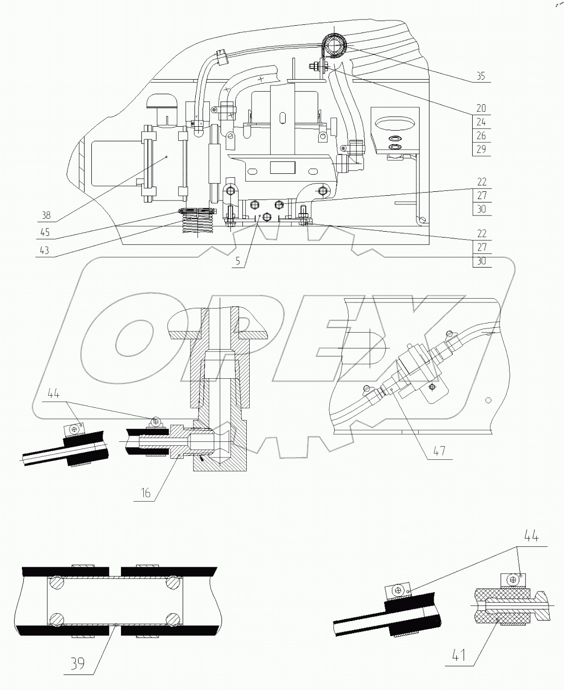  Установка подогревателя. 206.19.00.00.000-19