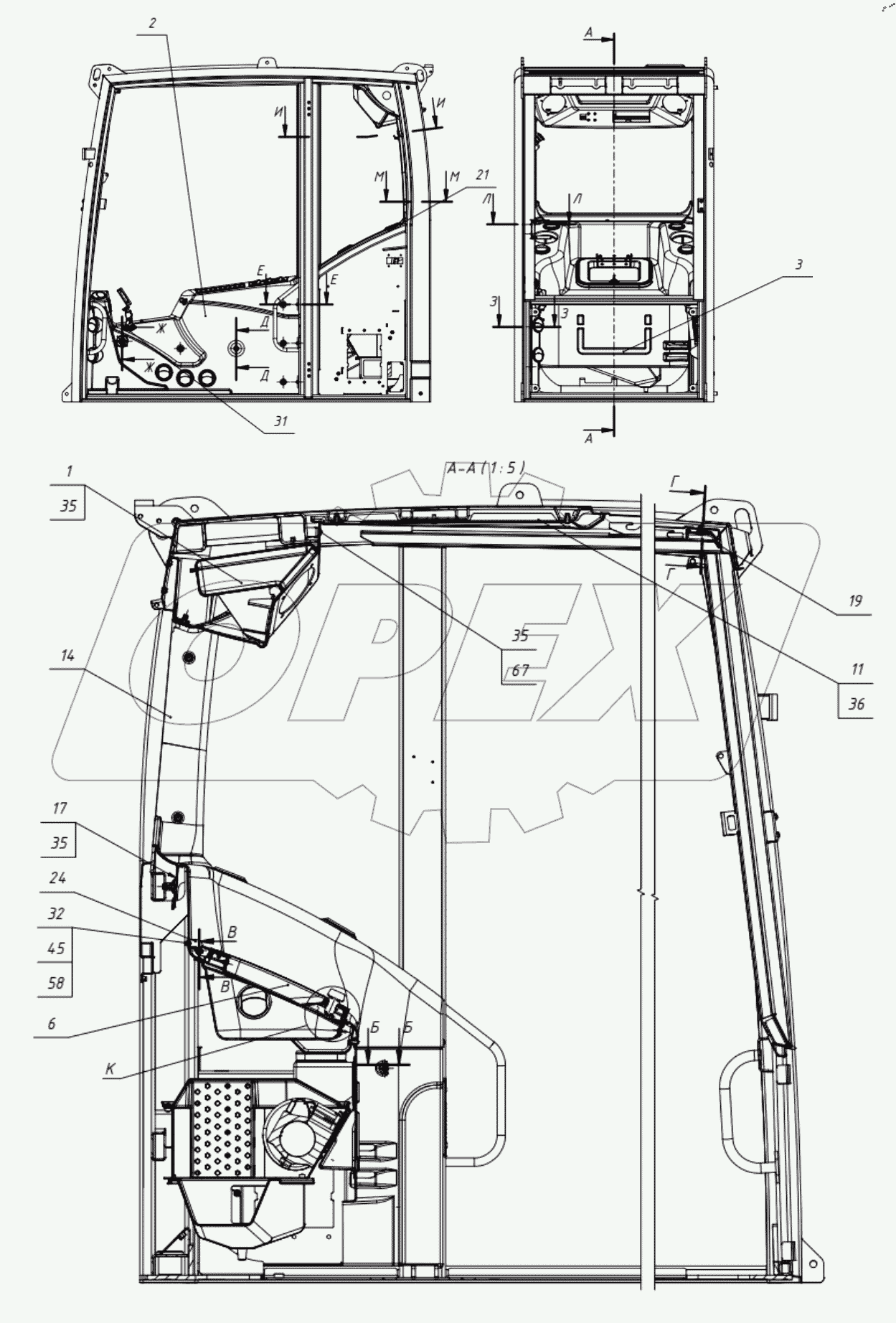  Установка интерьера. 405-00-23.60.000