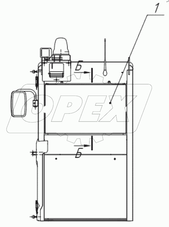  Форточка задняя. 405-00-23.86.000