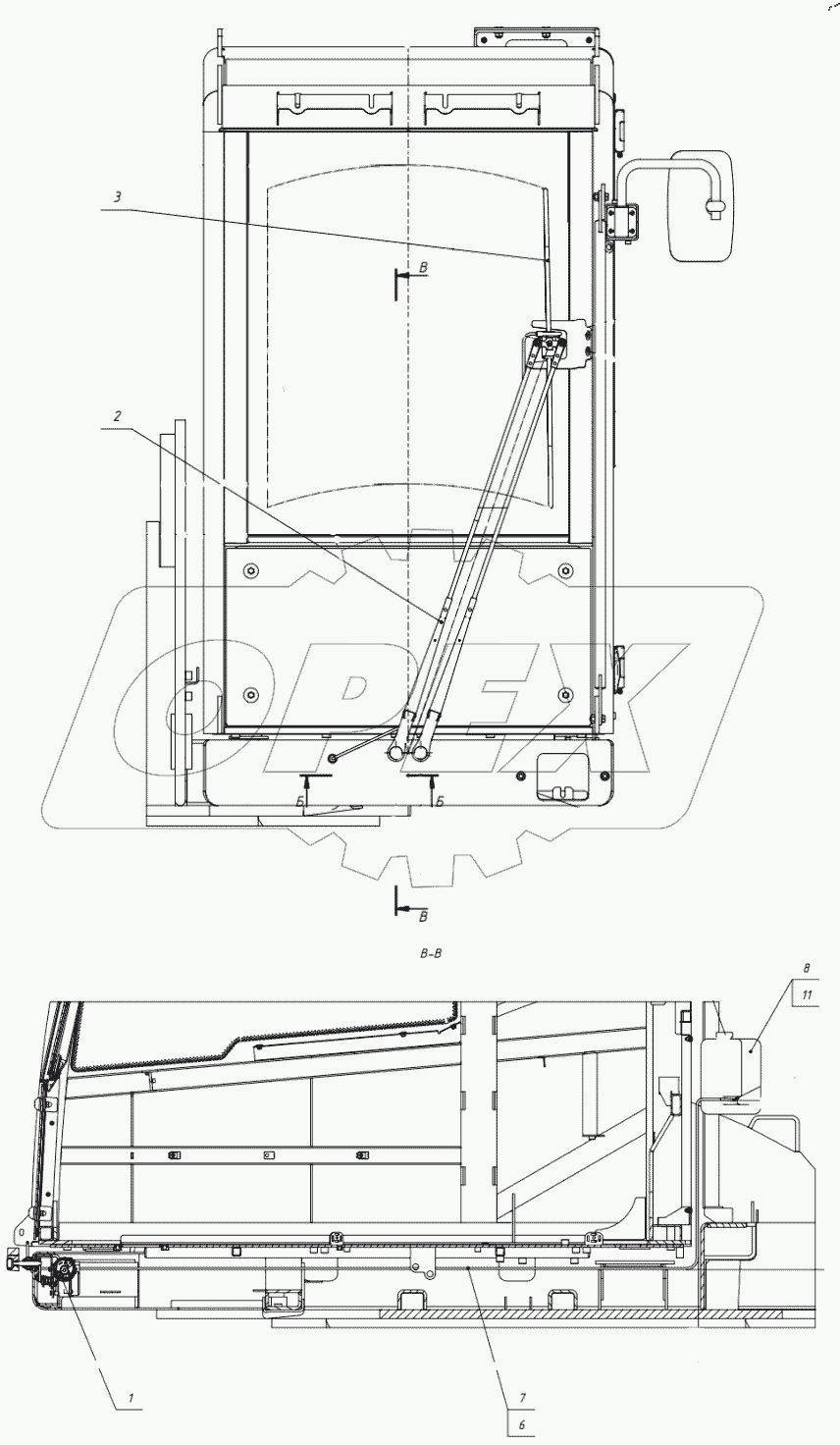  Установка стеклоочистителя. 272.21.00.00.000