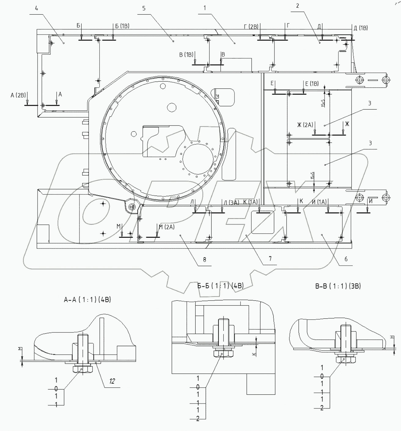  Установка поддонов. 202.13.00.00.000-01