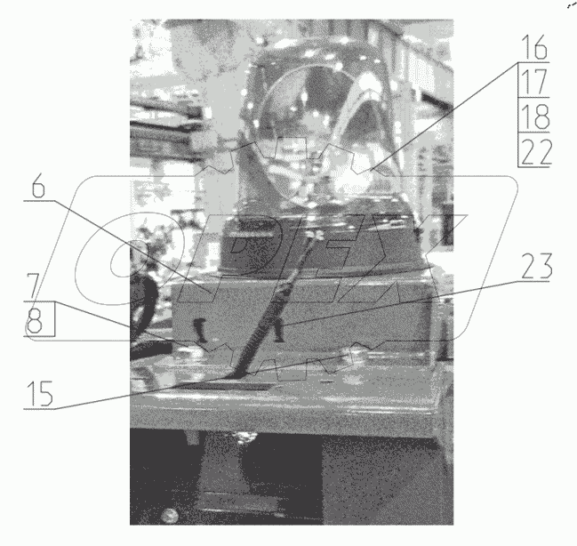  Установка маяка проблескового. 220-70-30.60.000