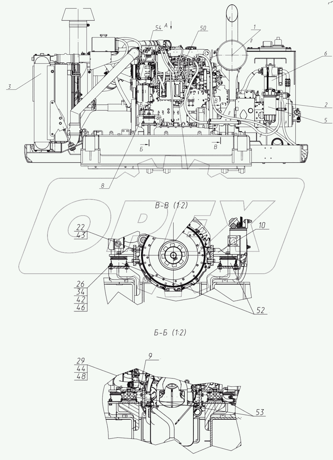  Установка силовая. 225-05-28.00.000-04
