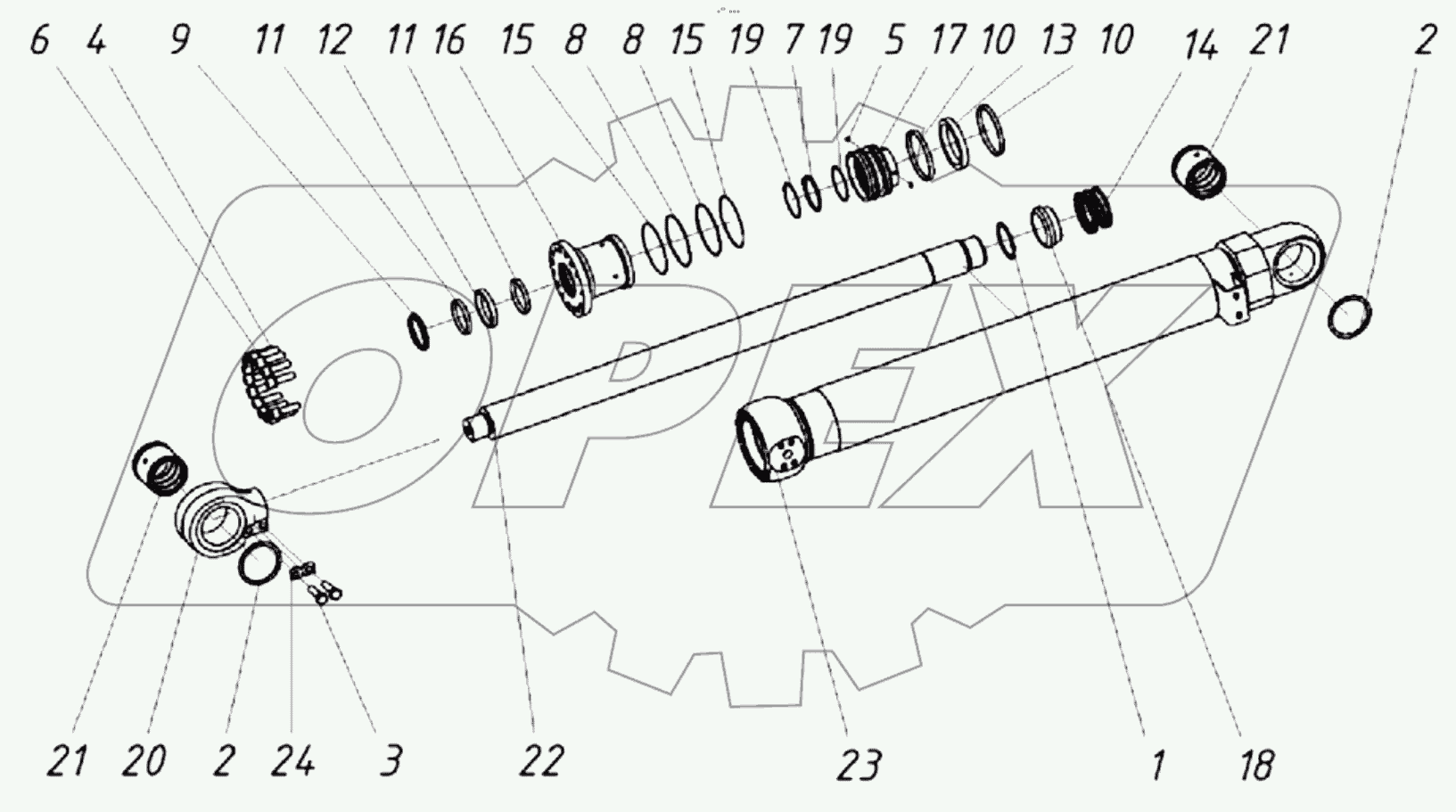  203060400000 20 Гидроцилиндр ковша