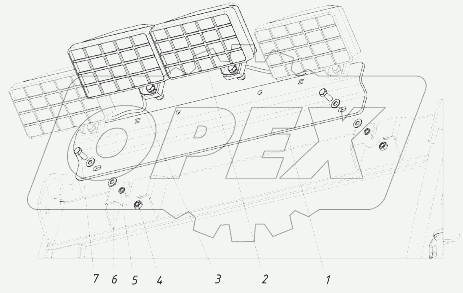  206020000000 02 Установка четырех фар на крыше