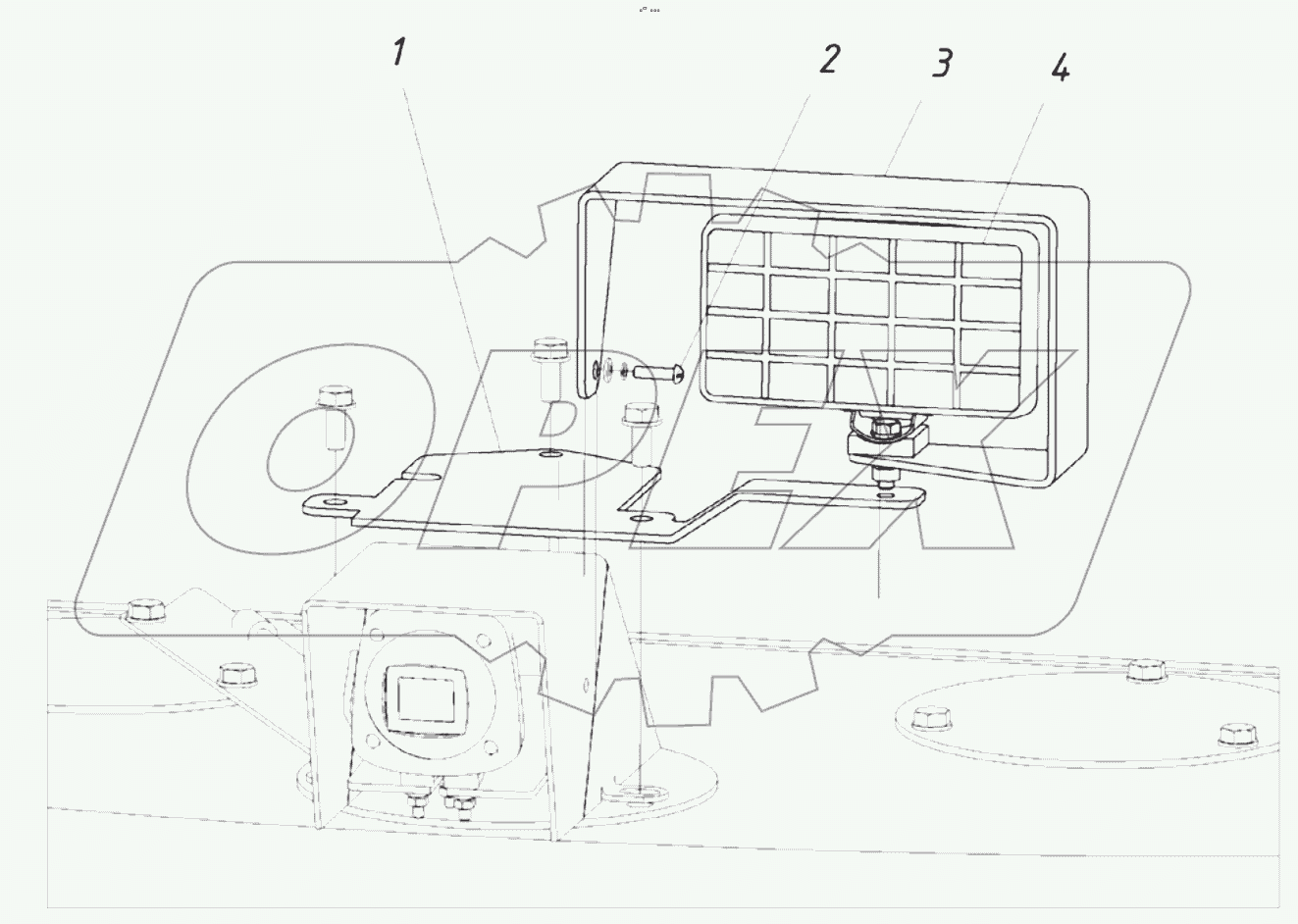  206090000000 09 Установка фары на противовес