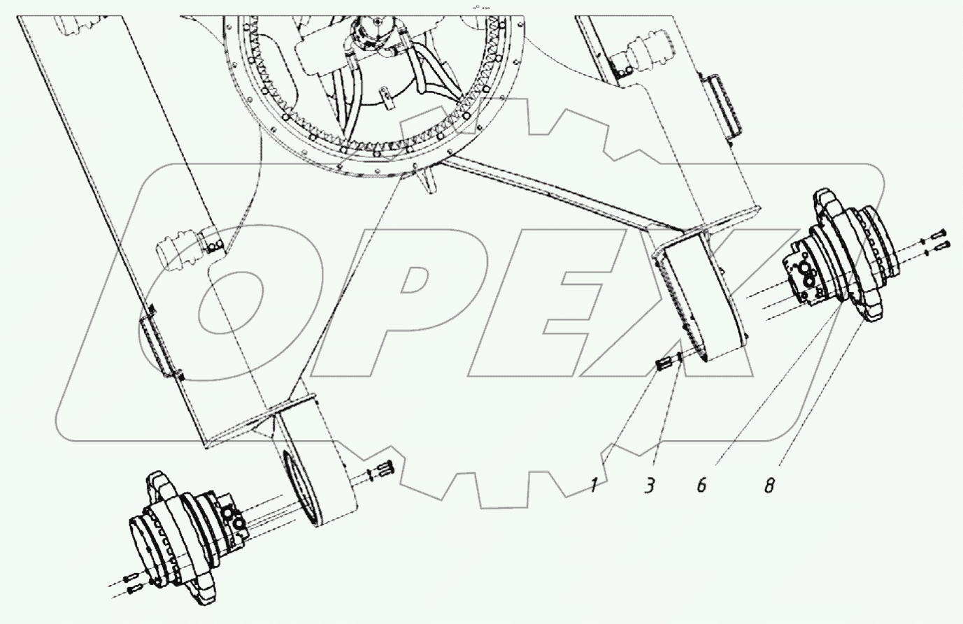  211040000000 ХХ Установка приводов хода