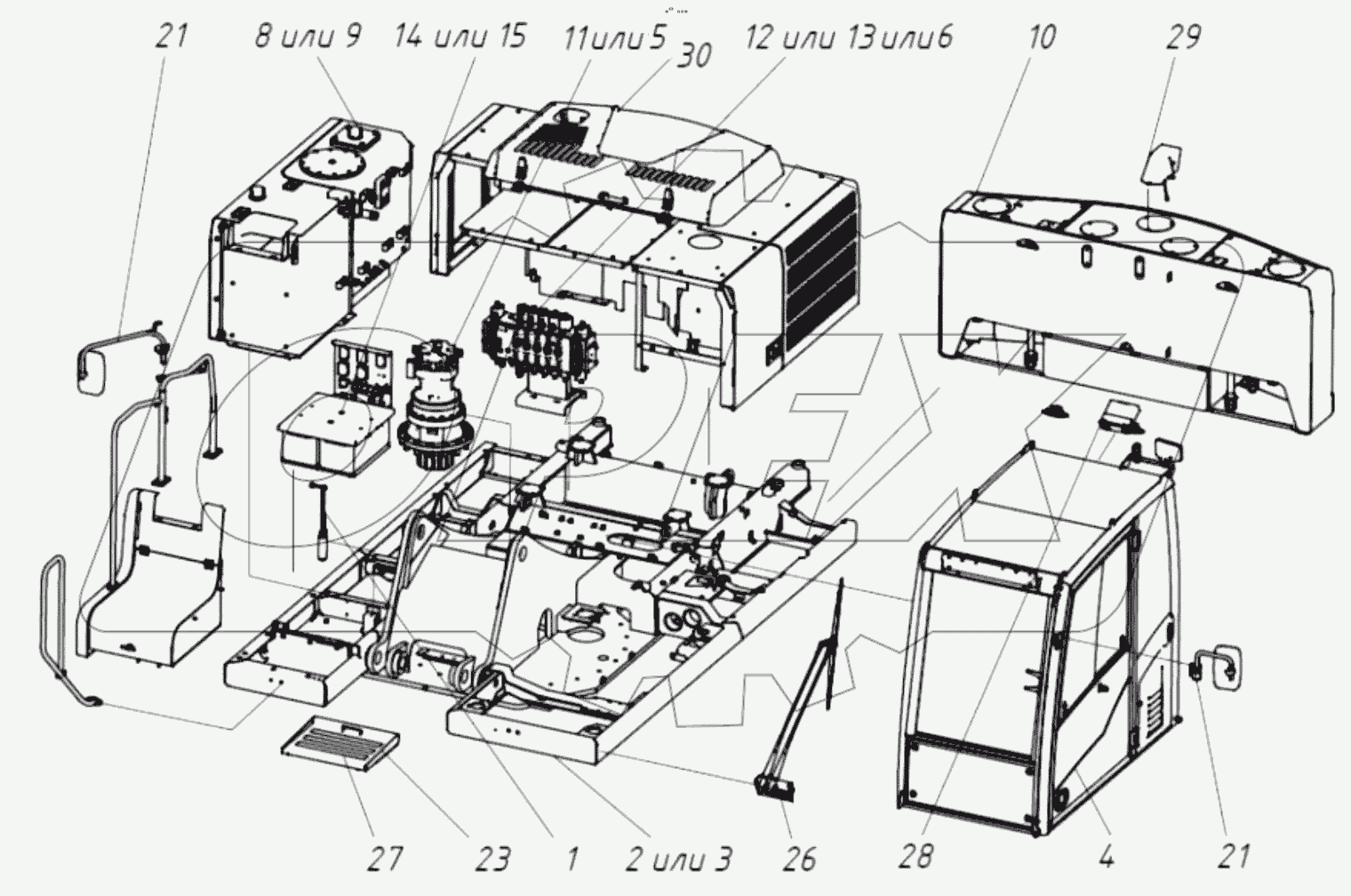  212000000000 ХХ Платформа поворотная с механизмами