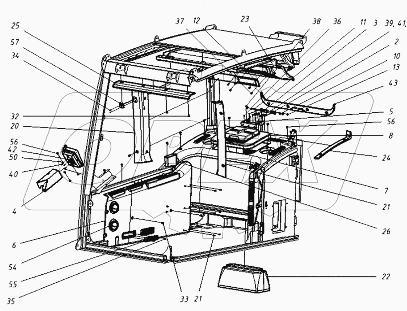  202020200000 00 Установка интерьера кабины