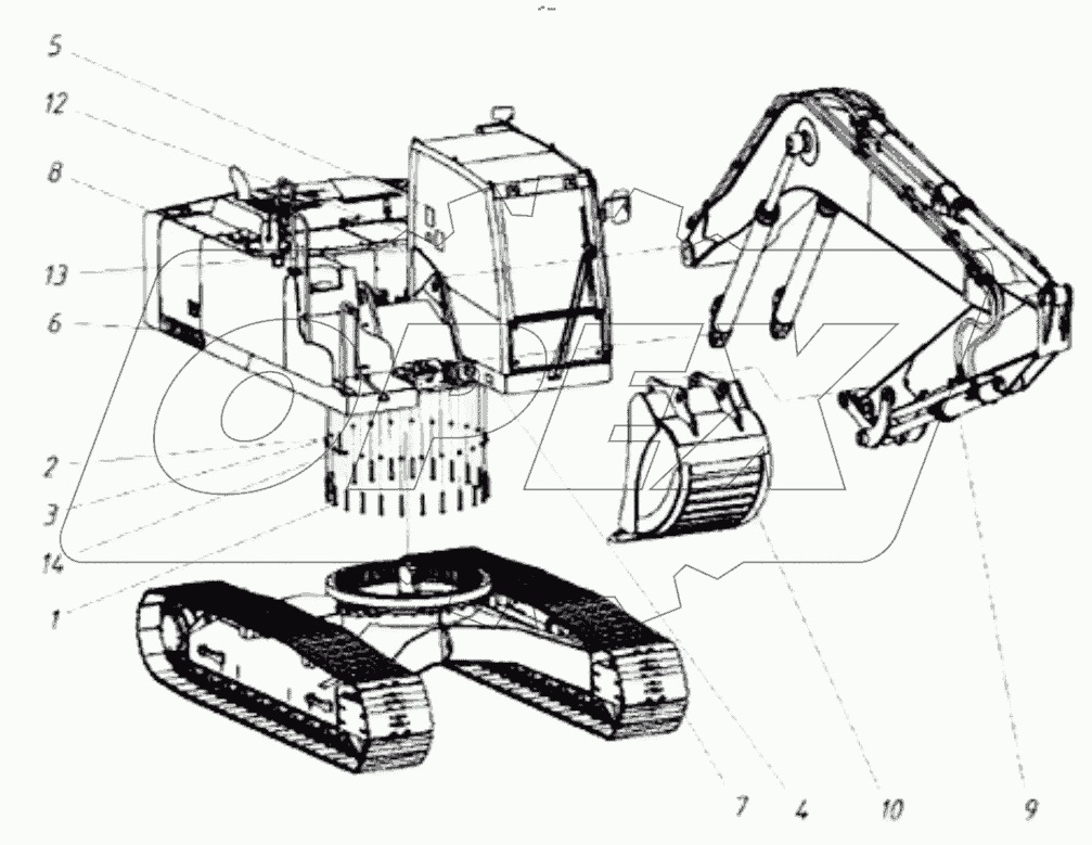  225ХХХХХХХХХ ХХ- Экскаватор одноковшовый гусеничный гидравлический