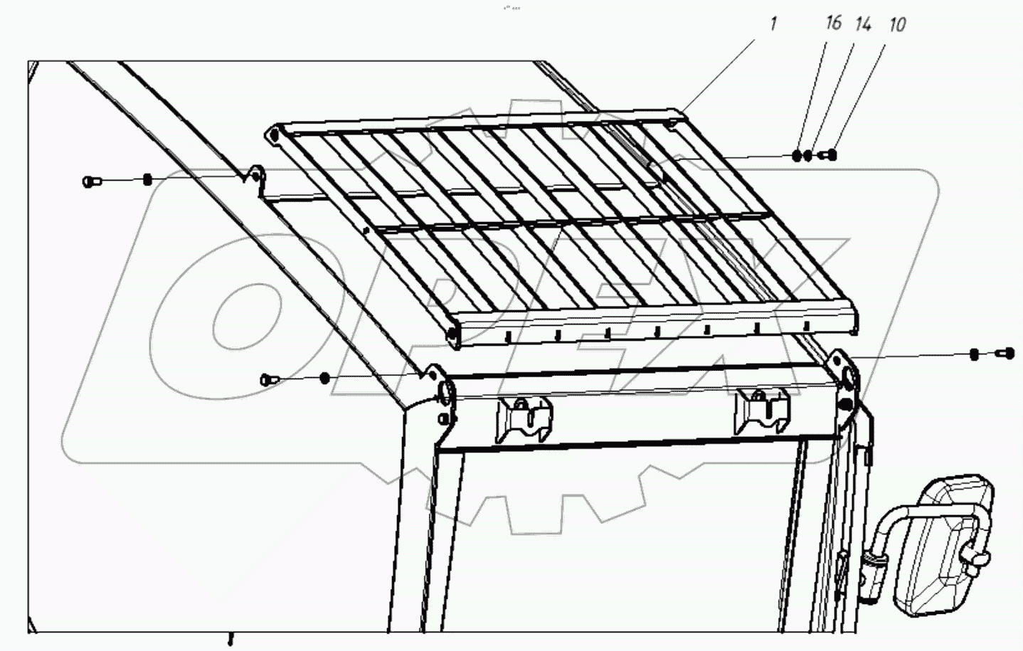  202020300000 00 Установка верхней решетки