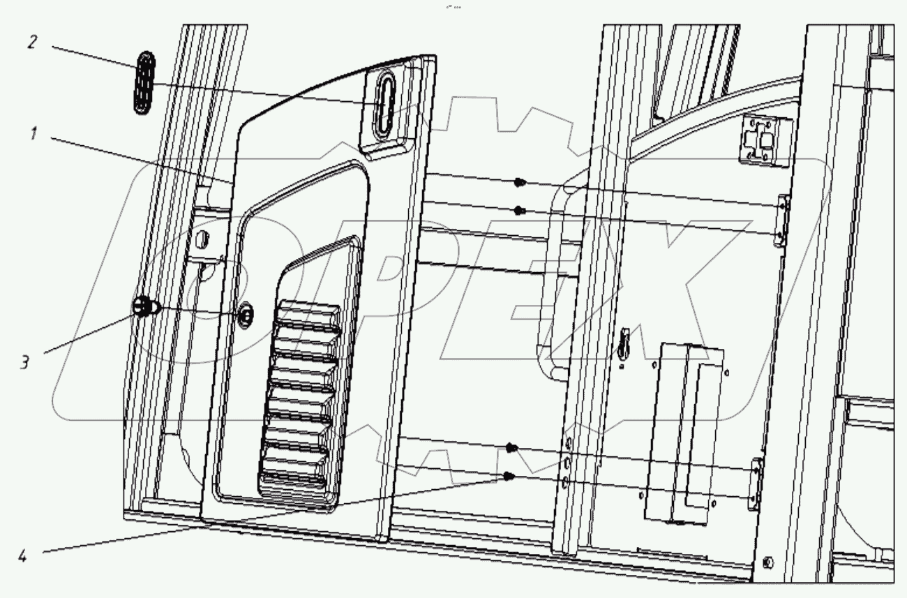  202020140000 00 Дверца задняя в сборе