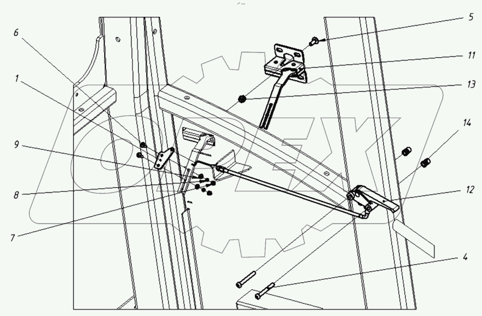  202020100500 00 Установка фиксатора двери
