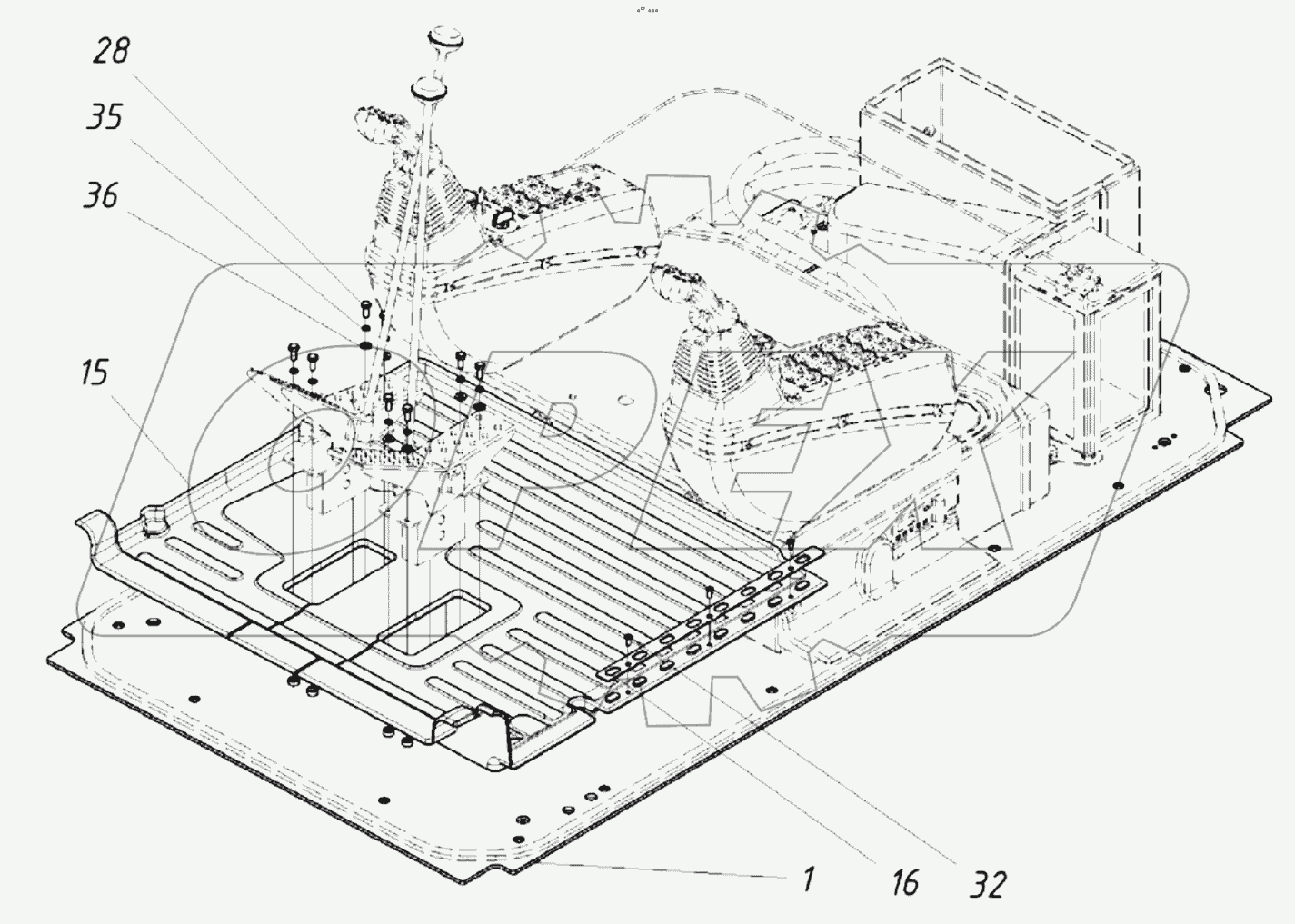 Пост управления экскаватором