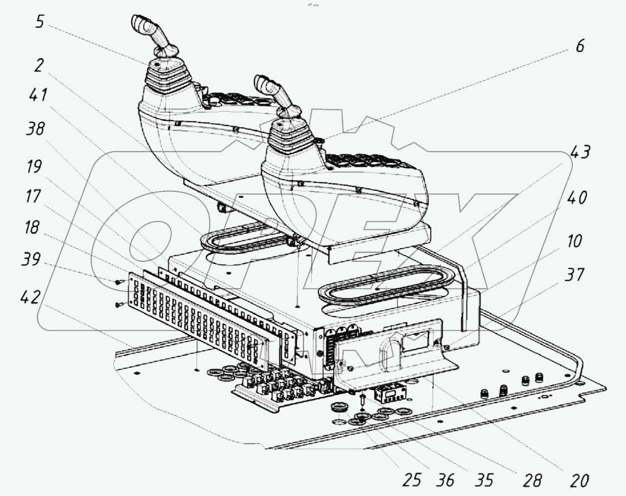  Пост управления экскаватором