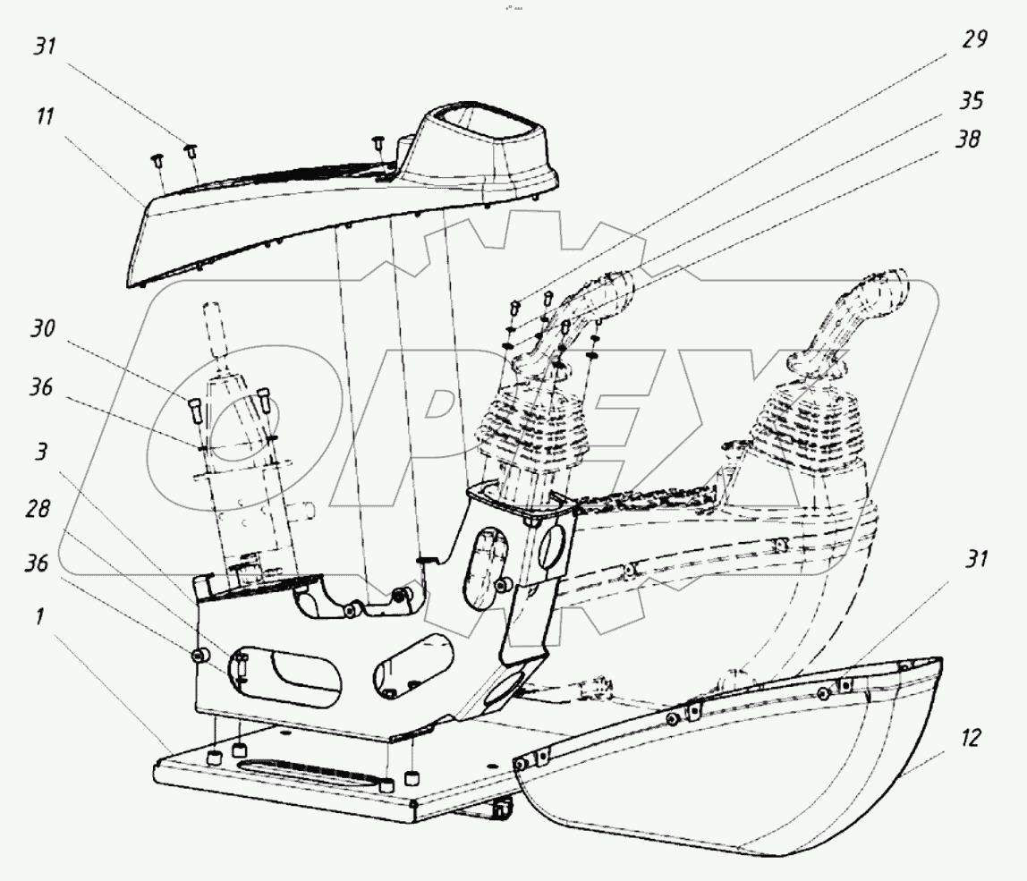 225.03.03.00.000-25 Установка пультов