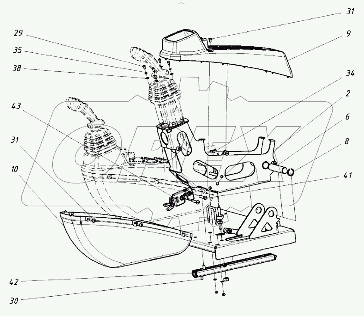  225.03.03.00.000-25 Установка пультов