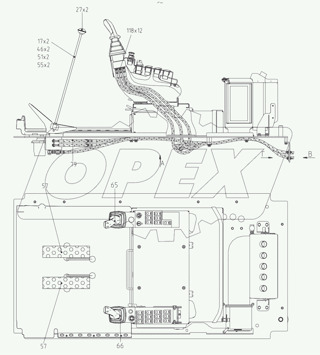  225-05-42.21.000 Гидроуправление экскаватора