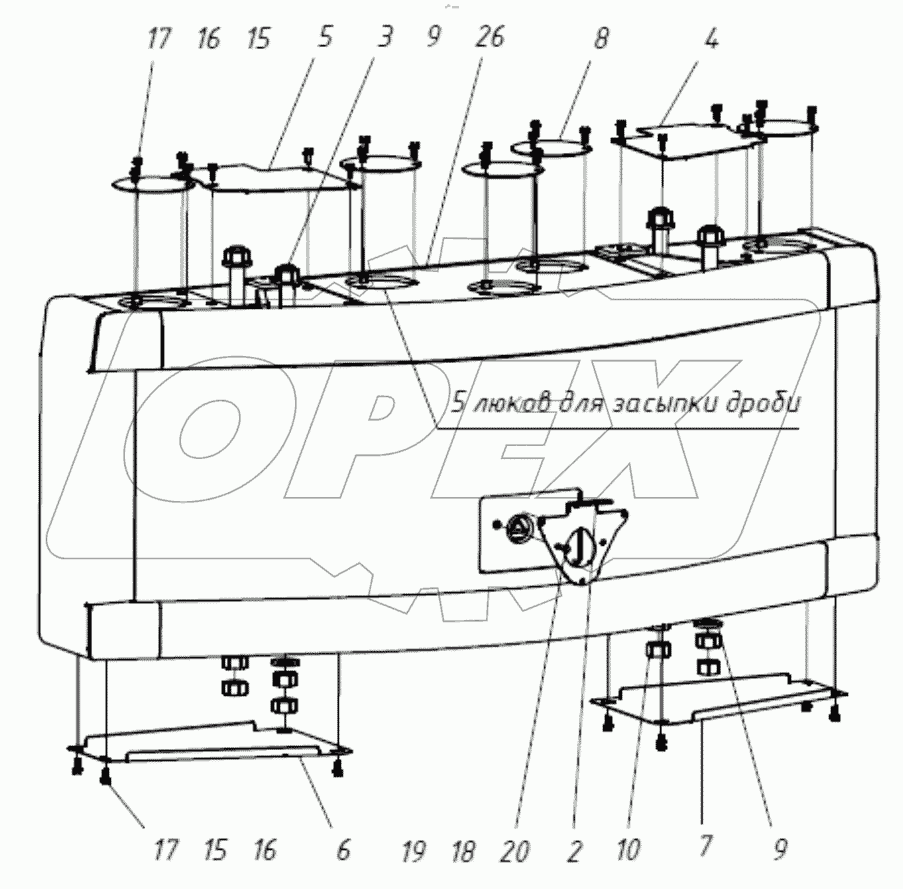  202050000000 00 Установка противовеса