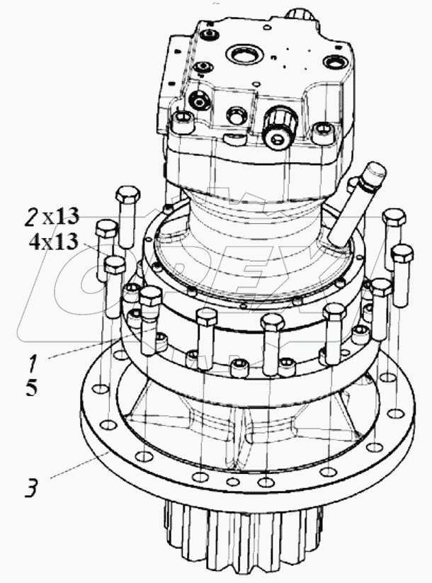  202070000000 ХХ Установка механизма поворота