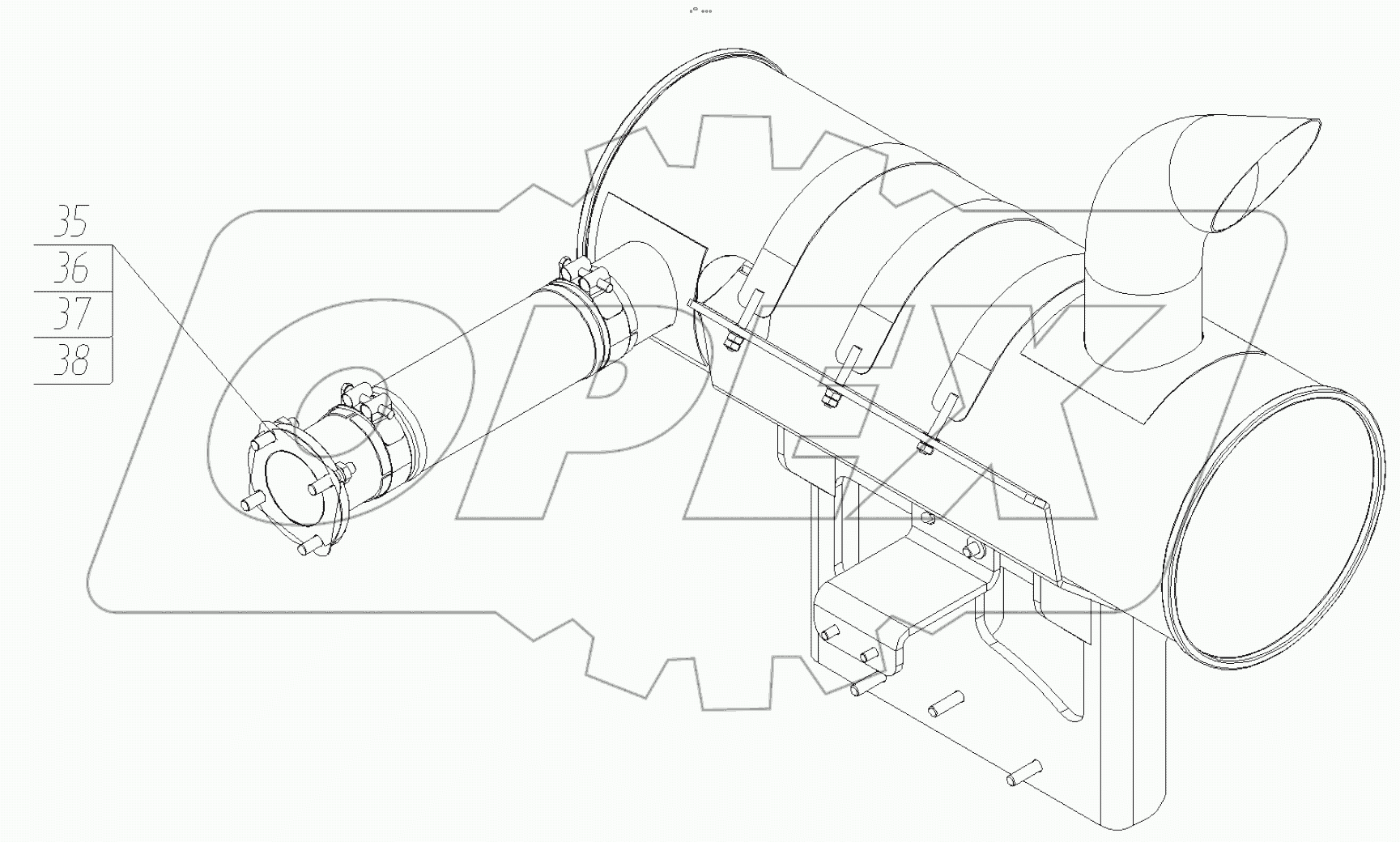  225-05-28.01.000-01 Установка глушителя