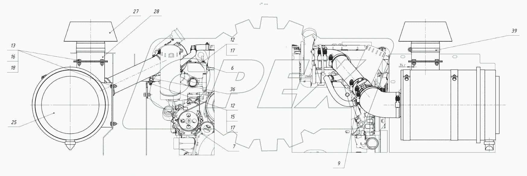  202.12.10.06.000 Установка воздухоочистителя