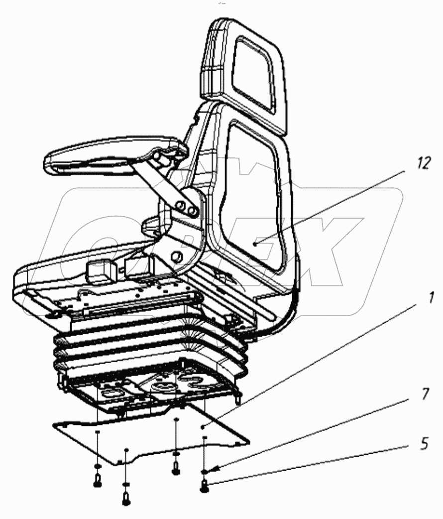  202200000000 01 Установка сиденья оператора