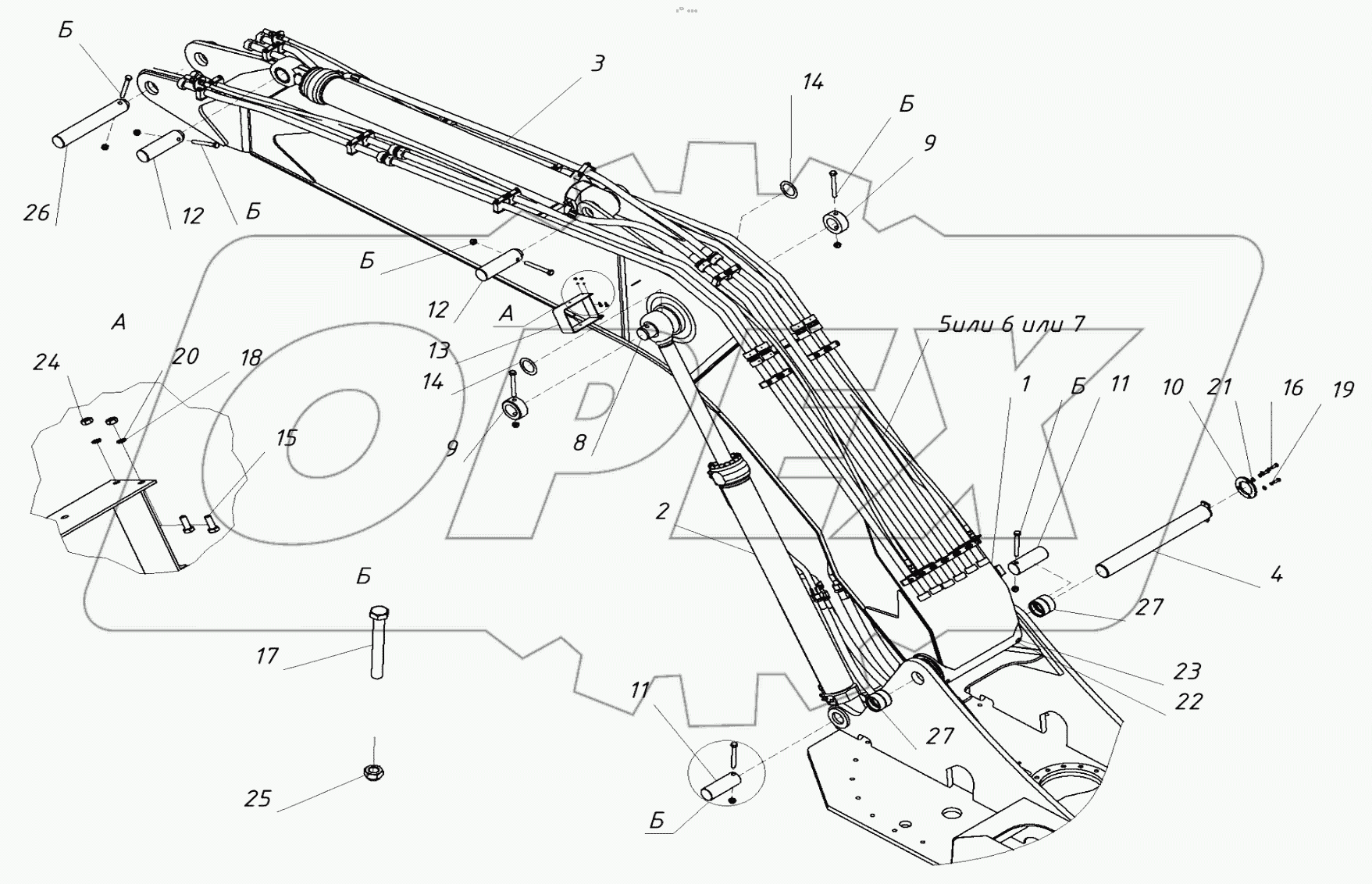  203000000000 00 Установка рабочего оборудования
