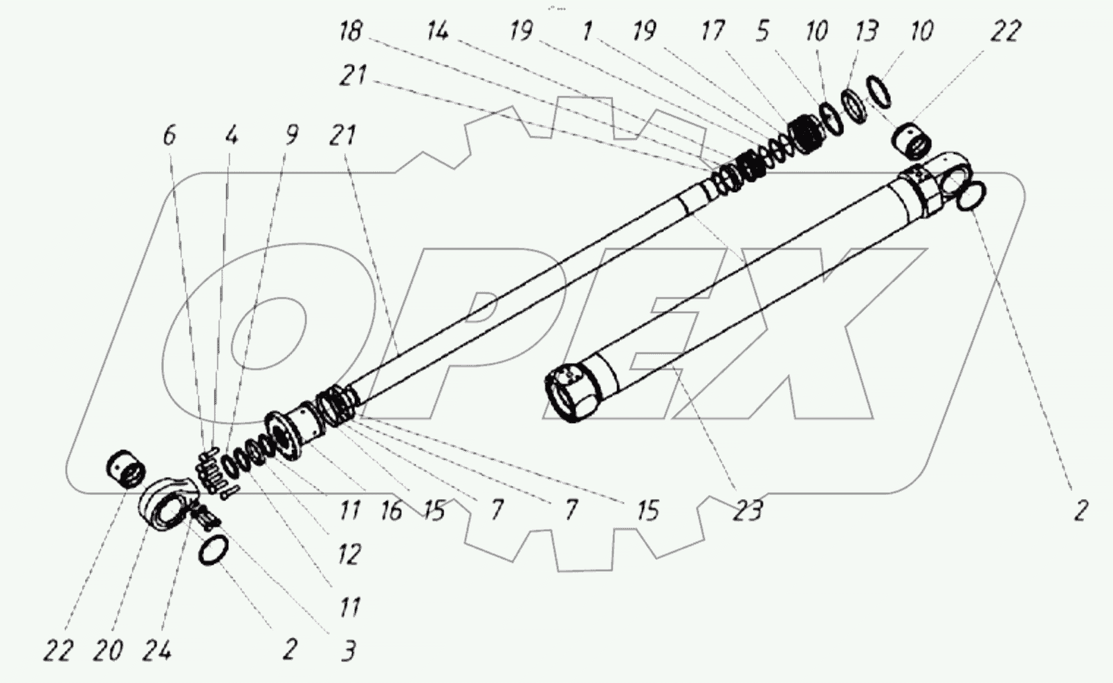  203020000000 20 Гидроцилиндр стрелы