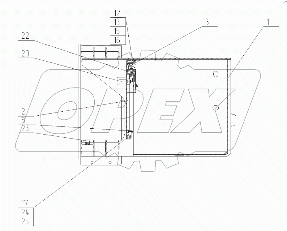  Ящик – подножка. 230-00-55.80.000