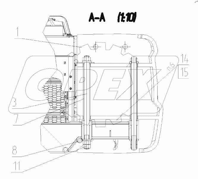  Установка противовеса. 330-00-26.00.000