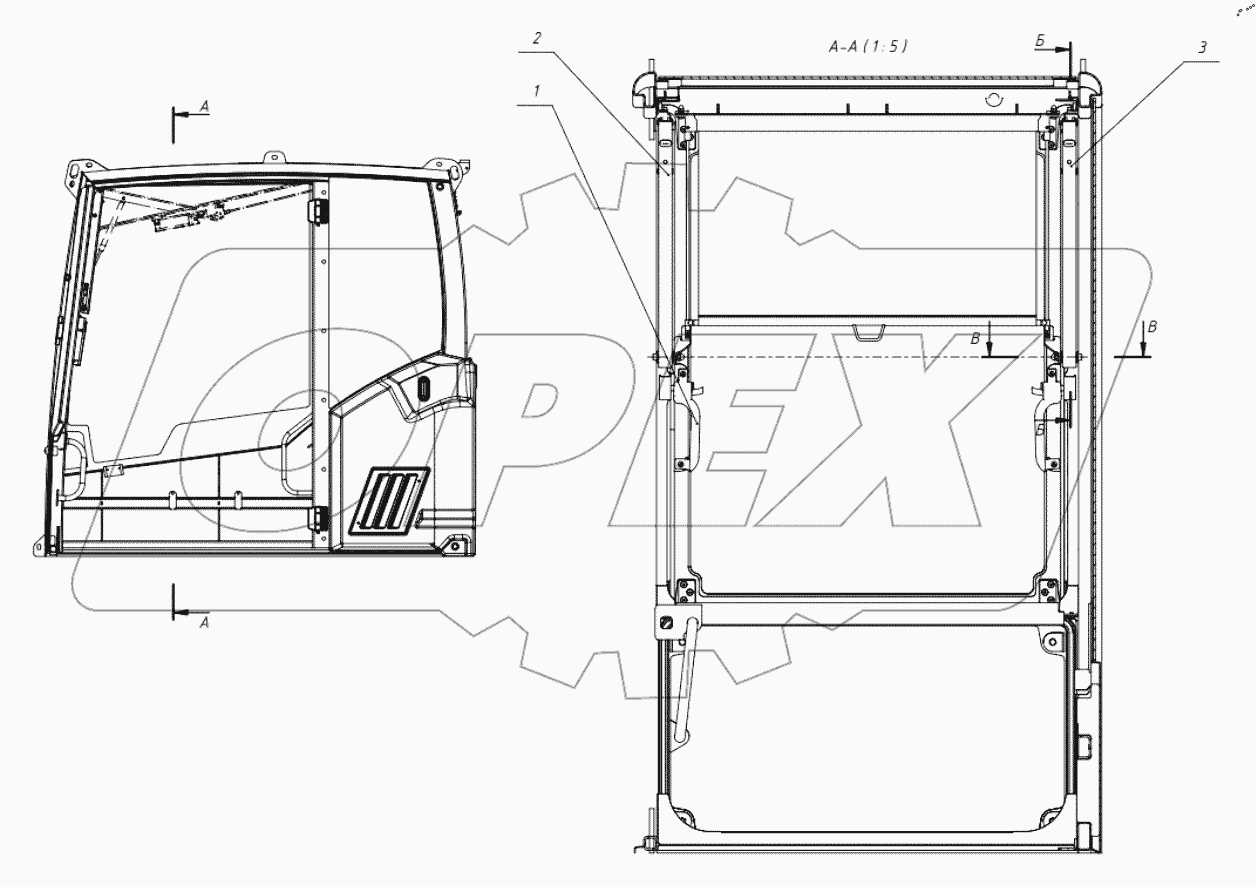  Установка передней рамки. 405-00-23.30.000