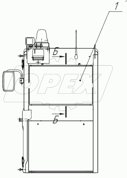  Форточка задняя. 405-00-23.86.000