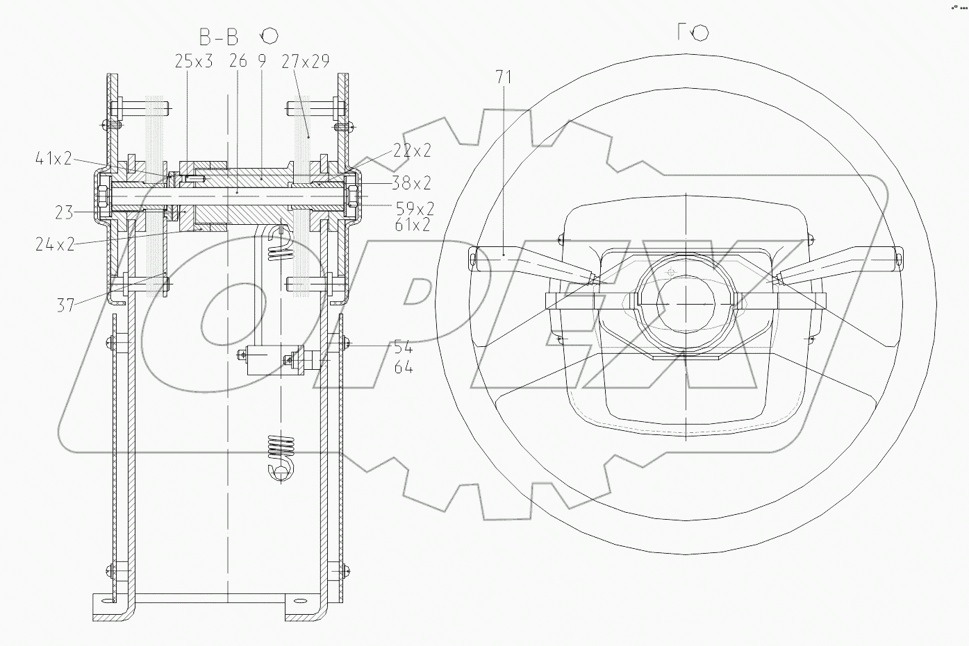 312-20-86.90.100 Колонка рулевая