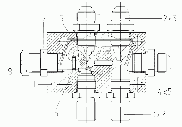 314-02-71.00.450 Кран буксировочный