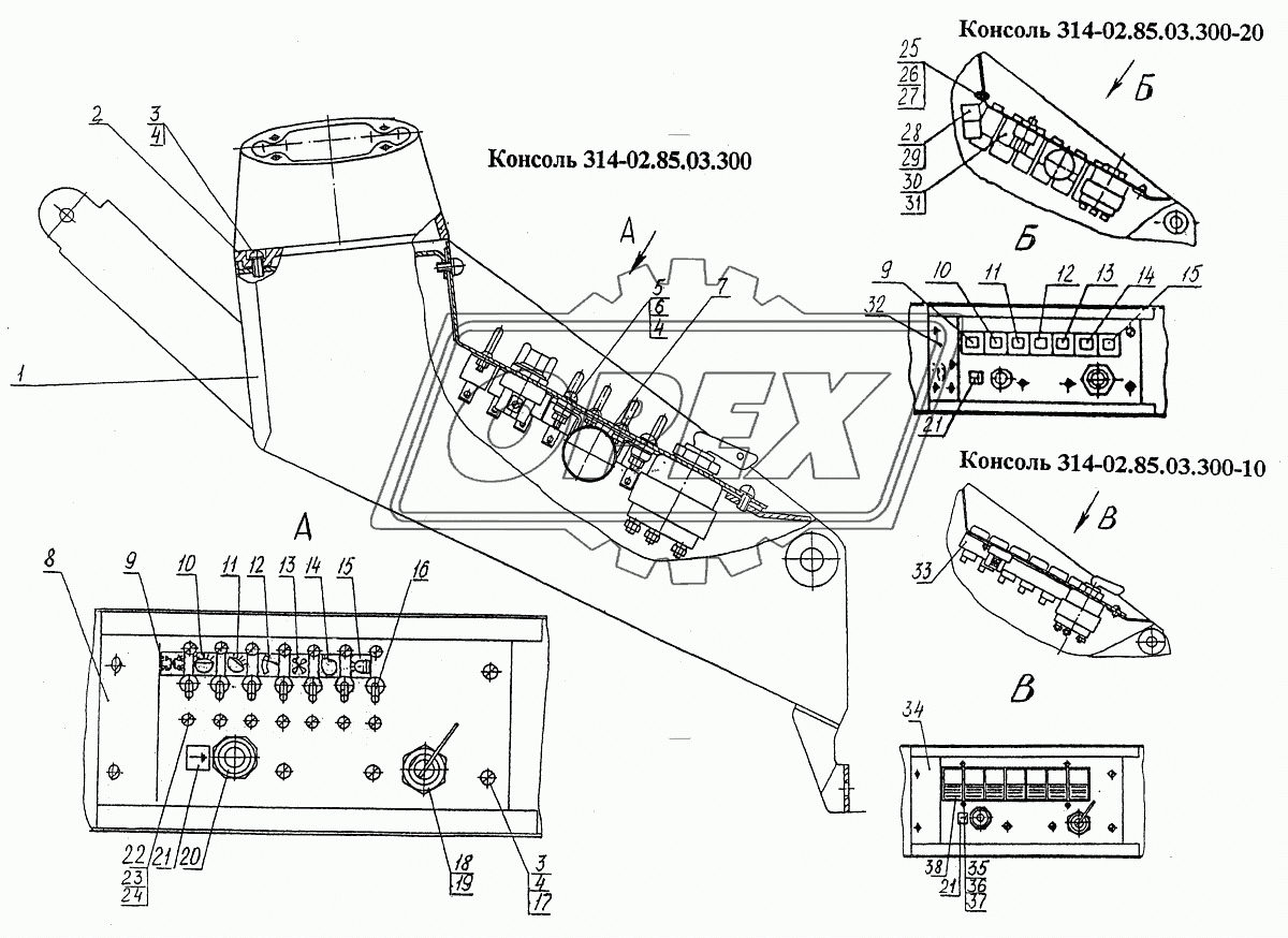 Консоль правая