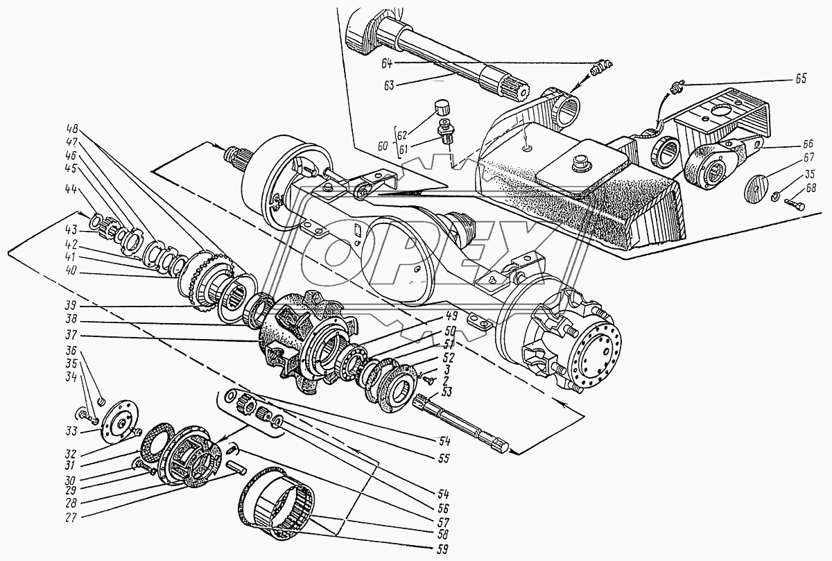 Мост задний (приводной неуправляемый) 2