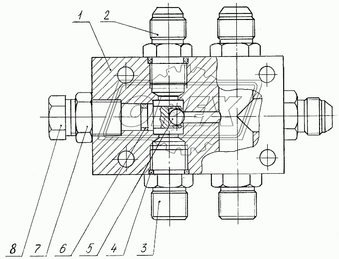 314-02-71.00.450 Кран буксировочный